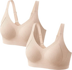 Women's Wire-Free Seamless Bra (2 Pack) — Brand Collaboration Product, Earn 20% Commission on Every Sale!